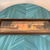 Inlaid wooden tray