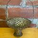Panier Tressé Ancien Metal Argenté Vintage #E015