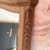 Large antique carved wooden mirror – Louis XV style – 140 x 90 cm