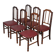 Set of 6 Art Deco chairs, French work from the 1930s.