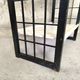 Vintage shelf in black and white wood