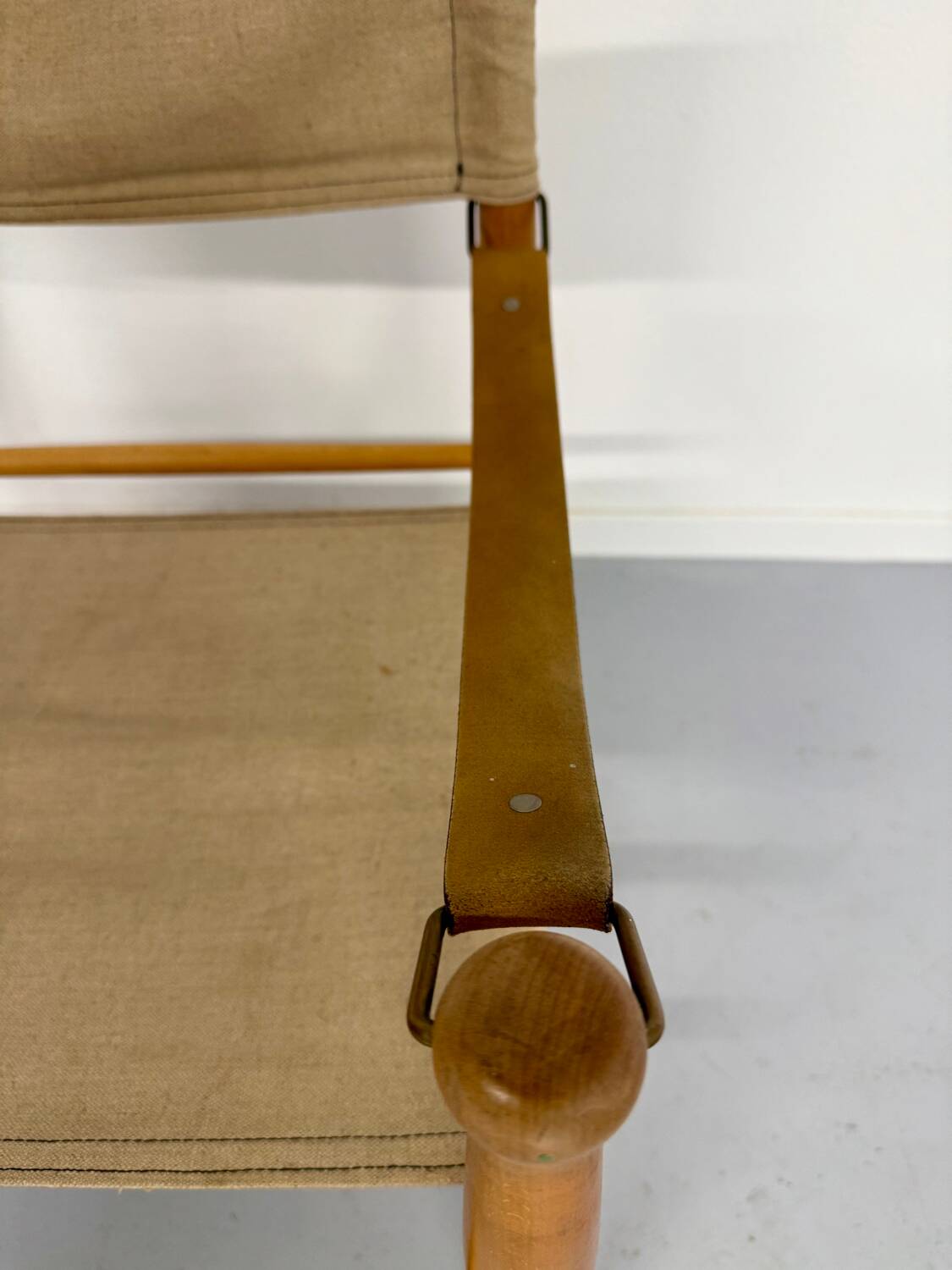 Danish Scandinavian safari chair from the 60s by Farstrup Stolen