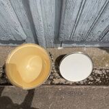 Silver Metal Lidded Ice Bucket