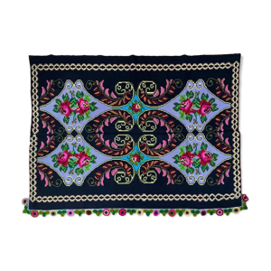 Tapis floral fait main 146x201cm