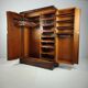 1930s Compactom Gentleman’s Wardrobe Model No. 702 in Brown Oak