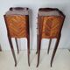 Pair of Louis XV style bedside tables in marquetry