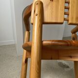 Pine armchair René Daumiller