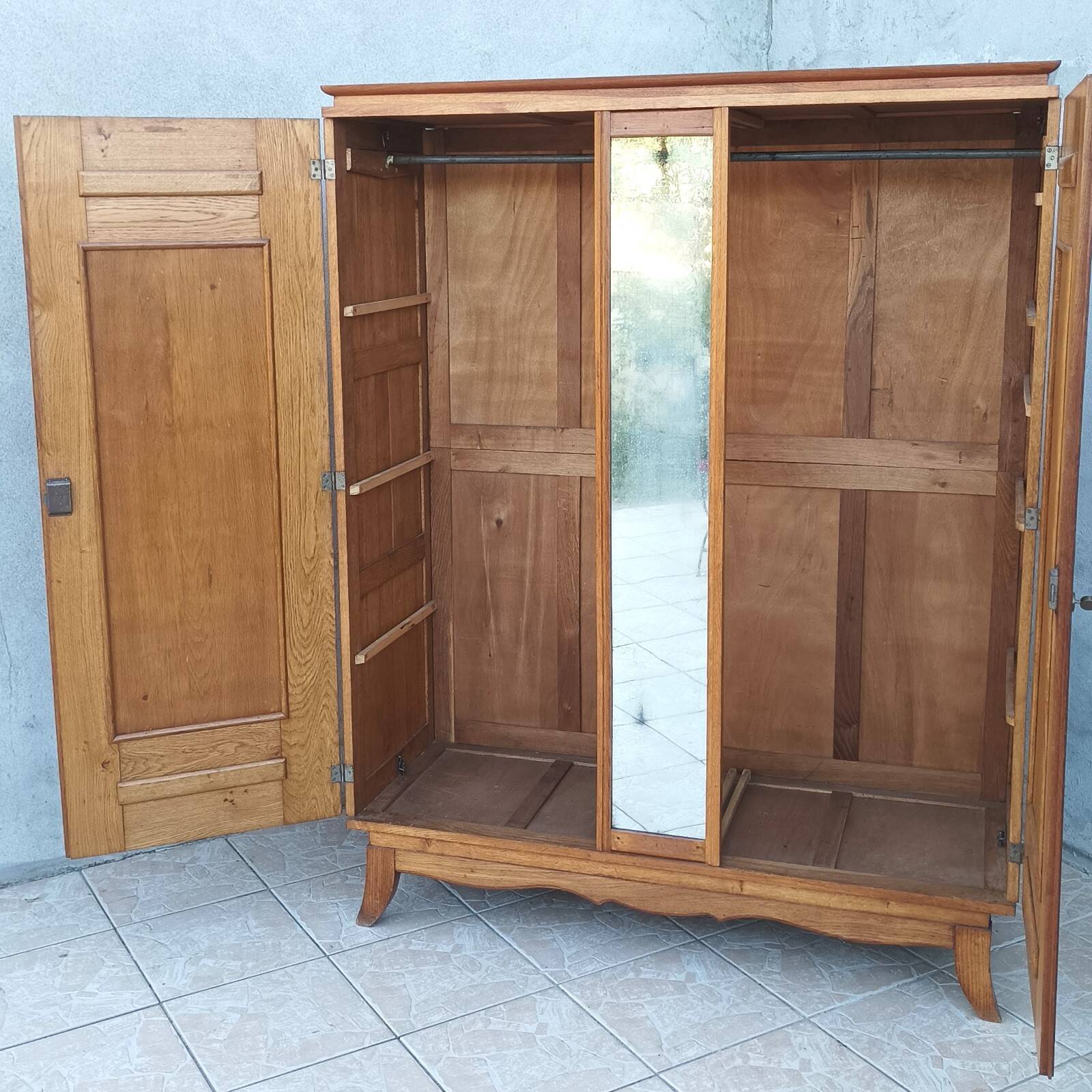 Vintage oak wardrobe