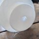 Cylindrical opaline lampshade with geometric design