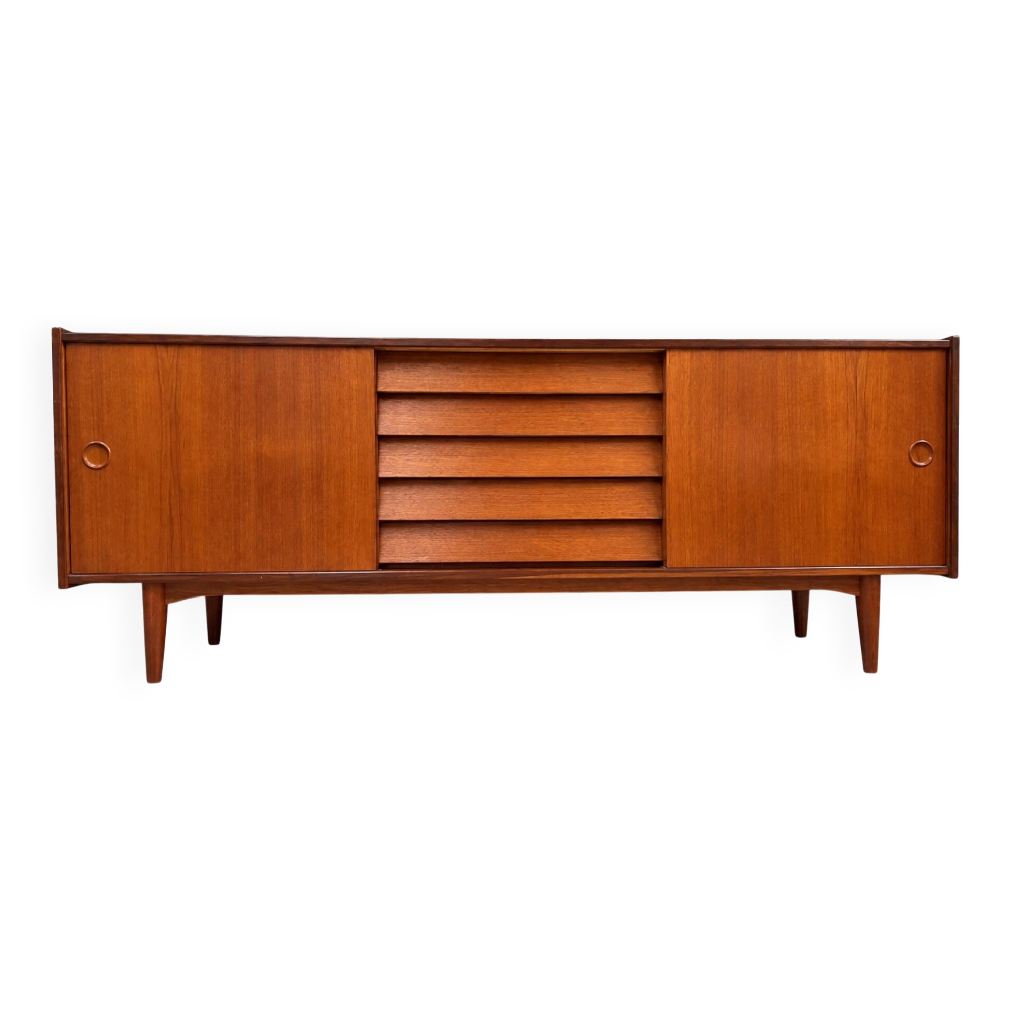 Large Scandinavian teak sideboard – 1960s