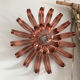 Vintage metal flower wall lamp