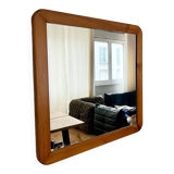 Vintage 70s pine mirror