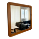 Vintage 70s pine mirror