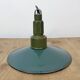 Industrial Petrol Enamel Military Pendant Lamp with Cast Aluminium Top