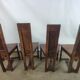 Renaissance moulded walnut chairs