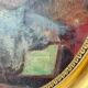 Antique Portrait Oil Painting With Wooden gilded frame 58cm x 45cm