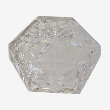 Cendrier en cristal hexagonal