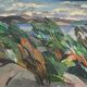 Large original Swedish oil on canvas – "Rocky Shore" – Signed – vintage and framed – 91 × 70 cm (35.8 in × 27.6 in)