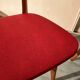 Pair of vintage wooden and leatherette chairs