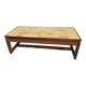 Vintage coffee table in rosewood and ceramic.