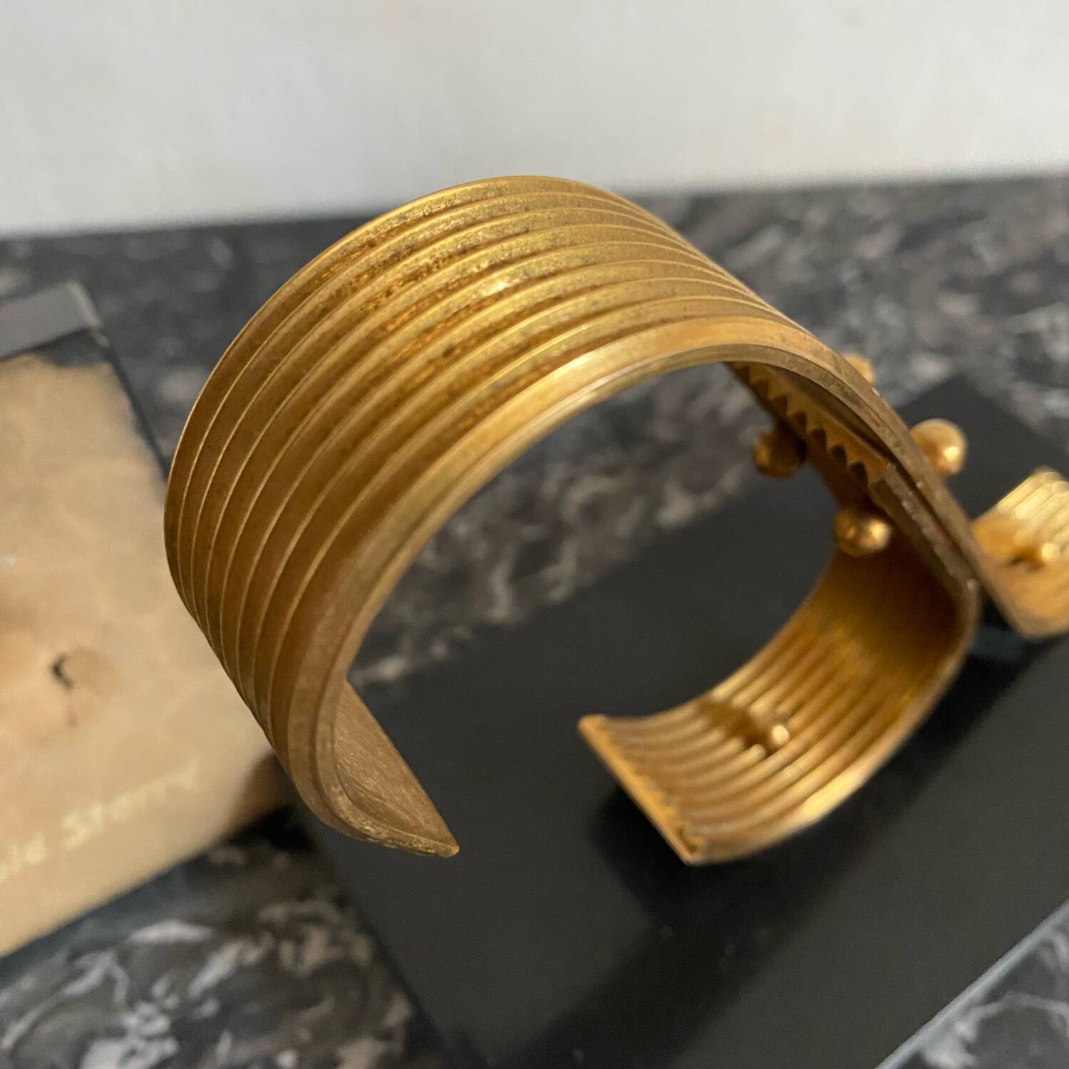 Pair of Modernist Gold Starry Bookends