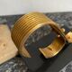 Pair of Modernist Gold Starry Bookends