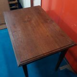 1950s waxed oak drawer table