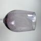 set of 5 wine glasses in purple bubble glass 70s