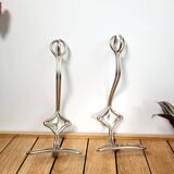 Pair of vintage wire coat hooks