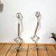 Pair of vintage wire coat hooks