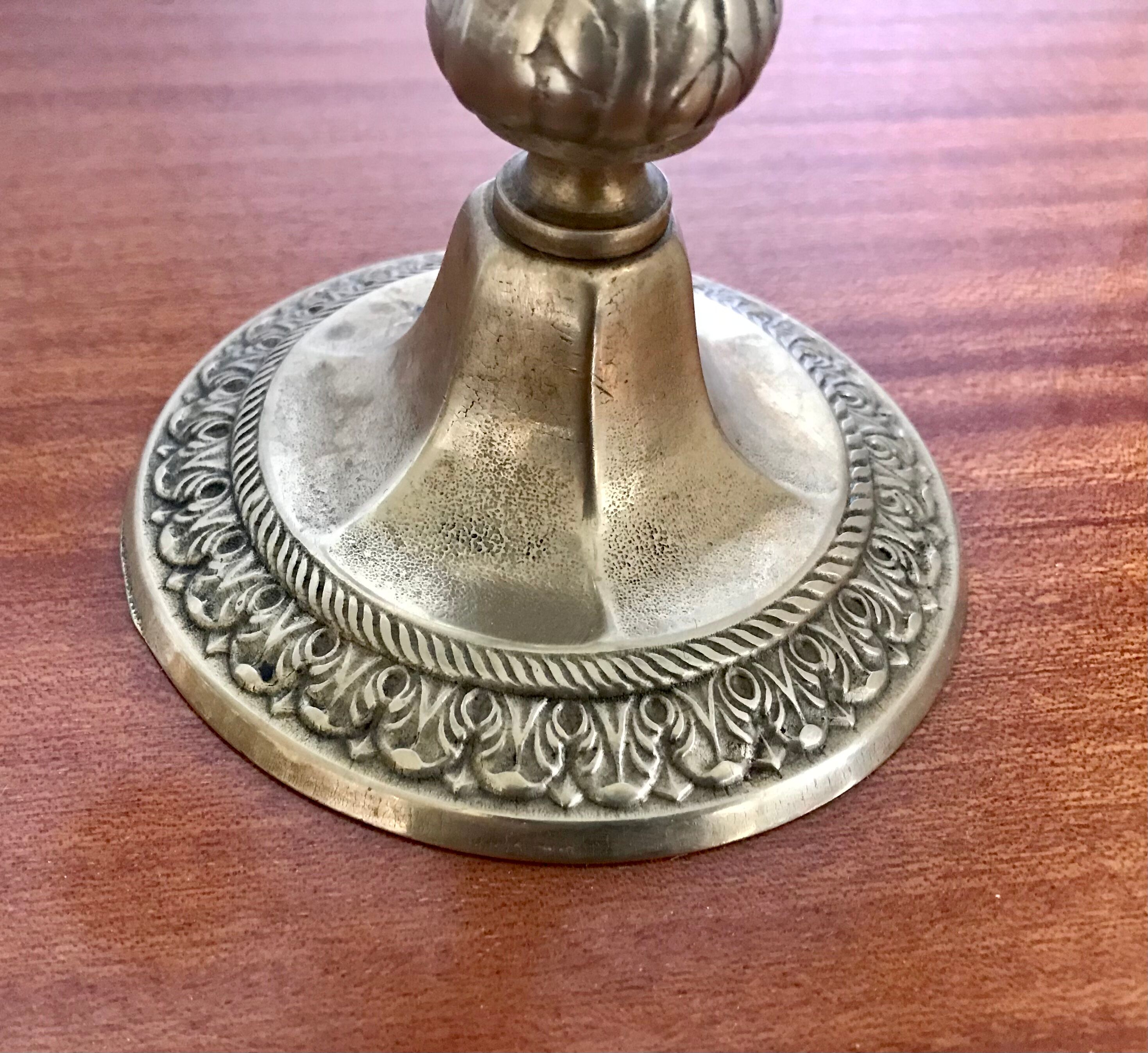 Golden bronze chandelier