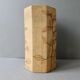 Octagonal vase by Raymonde Leduc, herbarium decoration, circa 1970