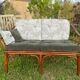 2-seater rattan bench