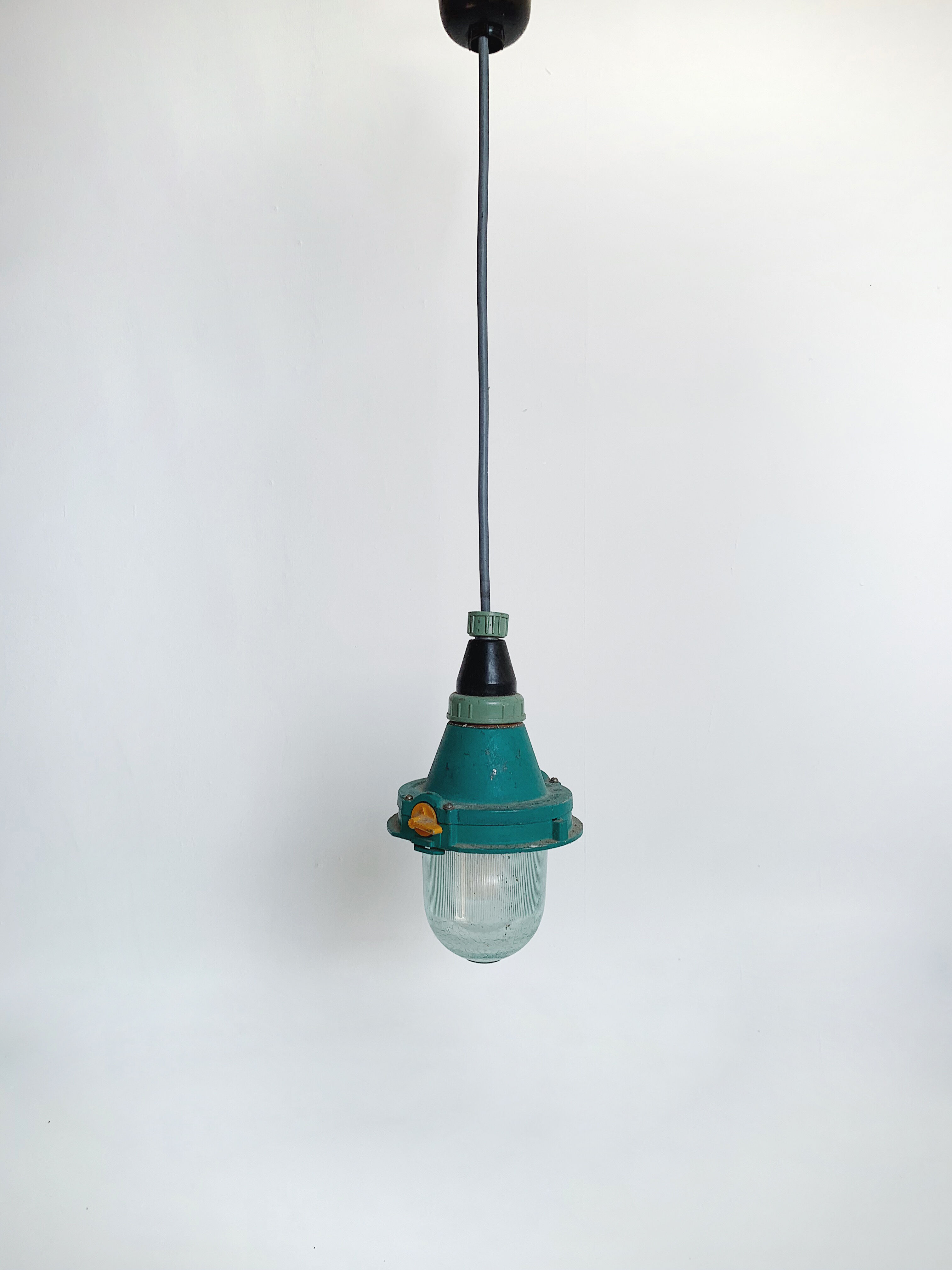 Soviet industrial suspension lamp