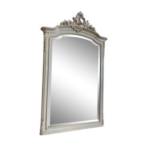Miroir style Louis XV, - blanc