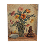 Painting on canvas bouquet