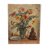 Painting on canvas bouquet