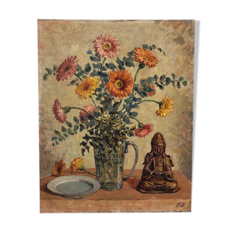 Peinture sur toile bouquet