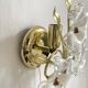 Murano glass flower wall light, Italy 1970
