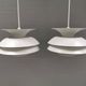 A set of hanging lamps, danish from the 1980s.