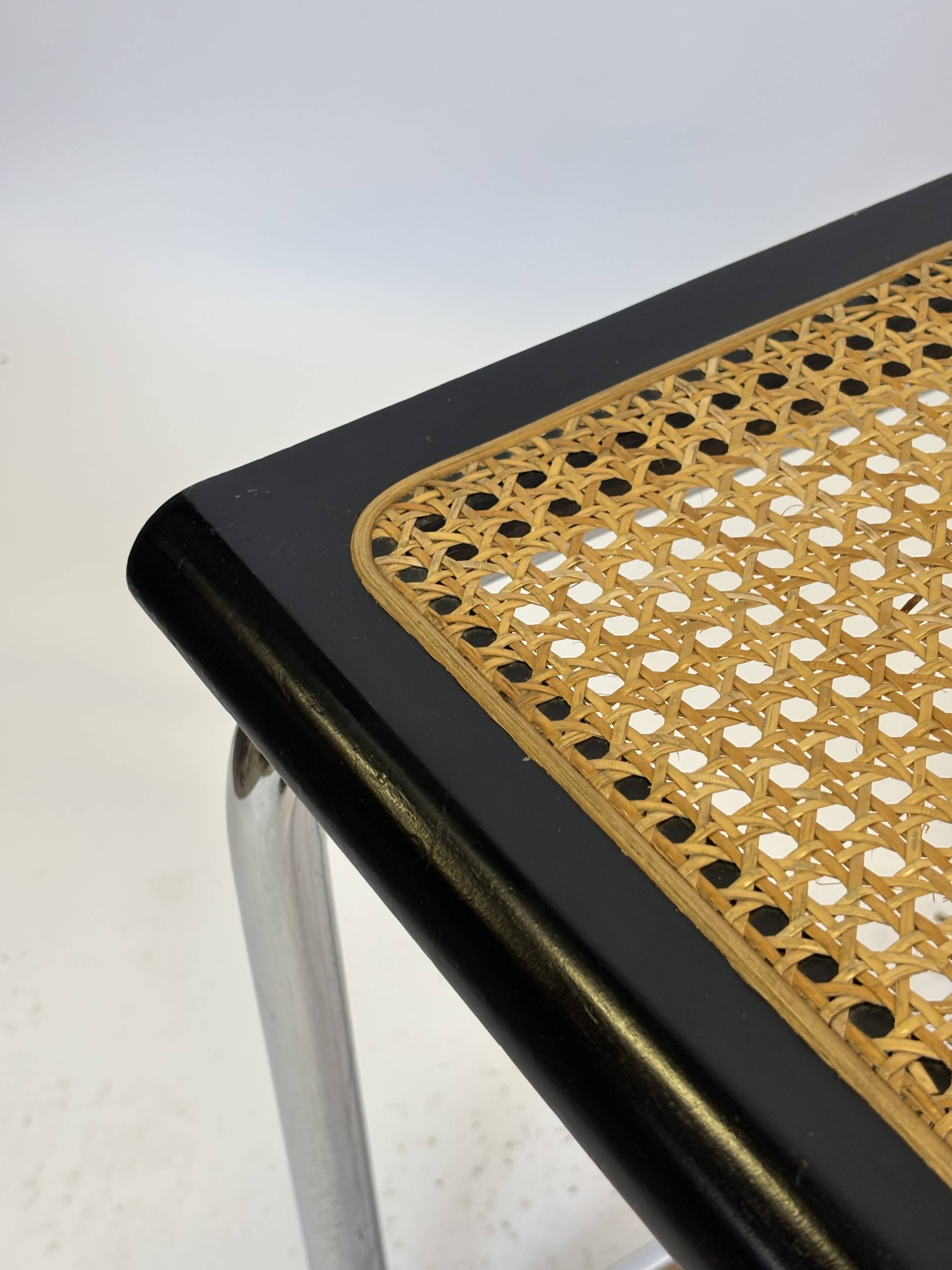 Vintage Cesca chair style b32 model in chrome and black