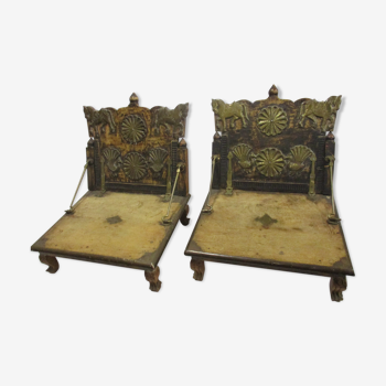 Paire de chaises nomades Inde