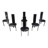 Vintage postmodern dining chairs, 1980s