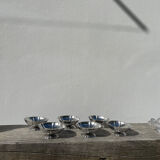 6 coupelles en inox 1970