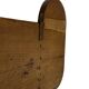 Vintage wooden wall shelve rack bookshelf in dark oak wood minimalist