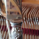 Cutlery set 49 pieces silver metal rocaille model St Médard