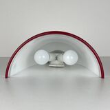 White and Red Murano Wall Light by Itre, Italy, 1980s