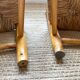 Chaises enfant anciennes en bois et paille