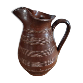 Decanter Pitcher in Sandstone varnished Dp1221303 old vintage