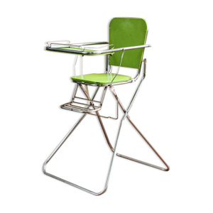 chaise haute bébé vintage